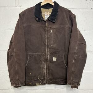 Vintage Carhartt Sherpa-Lined Ridge Coat “Dark Brown” WC061